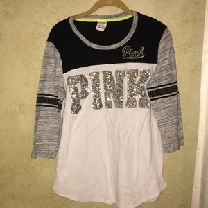 Victoria’s Secret Pink Sequin long sleeve shirt